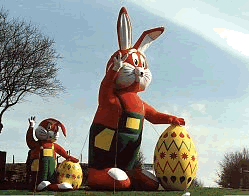 Osterhase, gro&szlig; + klein