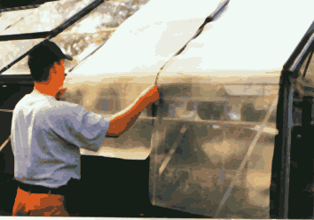 Schattiernetz, extrudiert