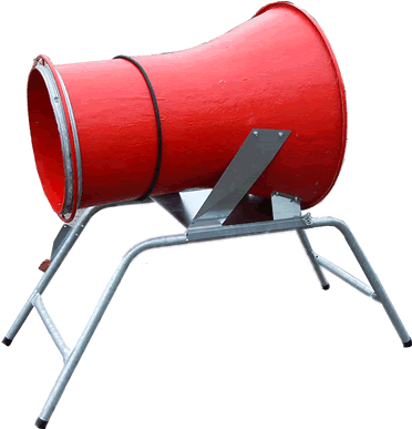 Verpackungsgeraet GFK rot