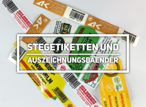 Stegetiketten & Auszeichnungsbänder
