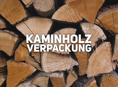 Netzverpackungen für Kaminholz