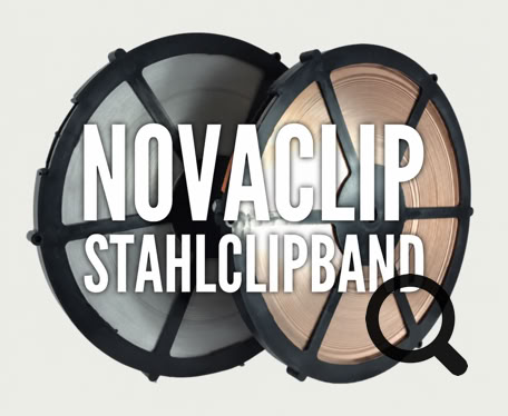 NovaClip-Stahlclipband für Netzclipper